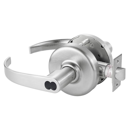 Grade 2 Classroom Cylindrical Lock, Princeton Lever, Corbin Russwin 6-Pin LFIC Less Core, Satin Chro